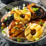 Homemade Hawaiian Huli Chicken with PIneapple and Rice